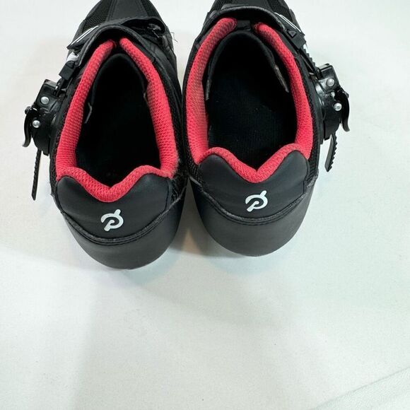 Peloton Shoes women’s Size 9 Black & Red Bike Cycling Cleats Athletic - Picture 4 of 9